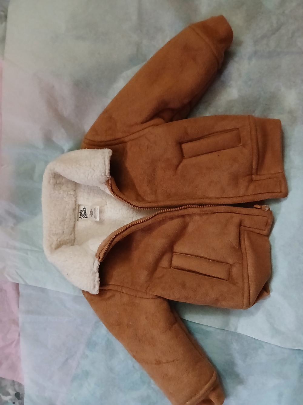 Kids Brown Sherpa-Lined Jacket